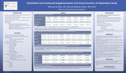 Antioxidant and Carotenoid Supplementation and Visual Function- An Exploratory Study